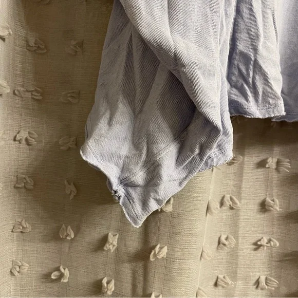 Free People We The Free Light Blue Oversized Crop Top - Picture 6 of 8